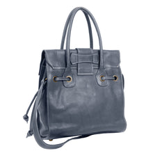 Load image into Gallery viewer, Girona Grey Leather Tote Bag
