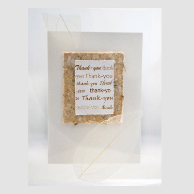 'THANK YOU THANK YOU' GREETING CARD