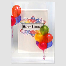 Load image into Gallery viewer, MULTI COLOURED BALLOONS BIRTHDAY CARD