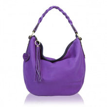 Load image into Gallery viewer, Eldenberry Handmade Leather shoulder Bag, Leather Slouchy Hobo Bag