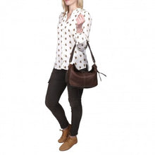 Load image into Gallery viewer, Morellino Handmade Leather shoulder Bag. Leather Slouchy Hobo Bag