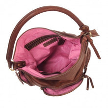 Load image into Gallery viewer, Lenasia Handmade Leather Shoulder Bag. Leather Slouchy Hobo Bag