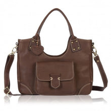 Load image into Gallery viewer, Spruce Handmade Leather Tote Bag, Leather Cross Body Bag