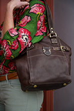 Load image into Gallery viewer, BAILEY GREY LEATHER TOTE BAG

