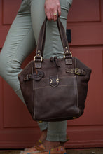 Load image into Gallery viewer, BAILEY GREY LEATHER TOTE BAG
