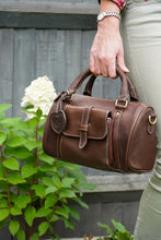 Load image into Gallery viewer, PORTLAND BROWN LEATHER TOTE BAG
