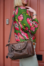 Load image into Gallery viewer, PORTLAND BROWN LEATHER TOTE BAG
