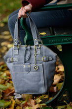 Load image into Gallery viewer, BAILEY GREY LEATHER TOTE BAG
