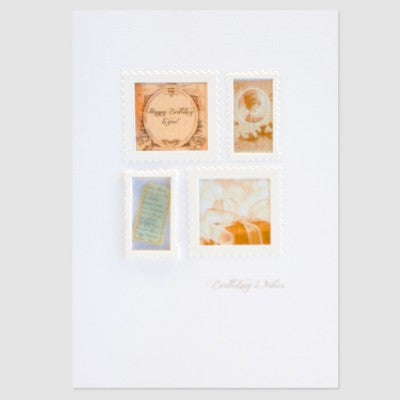 BIRTHDAY STAMPS CARD