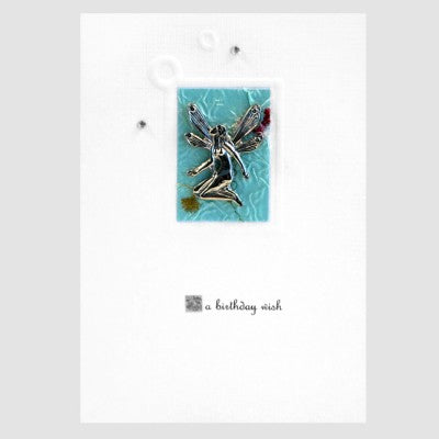 SILVER FAIRY BIRTHDAY CARD