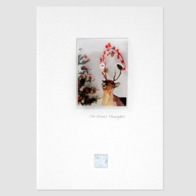 3D CHRISTMAS TREE AND REINDEER CARD