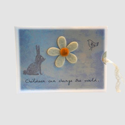 BUNNY GIVE AND PASS ON GREETING CARD