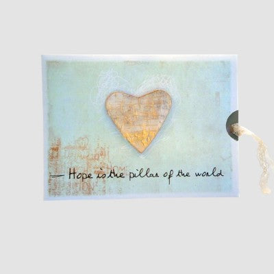 HEART GIVE AND PASS ON GREETING CARD