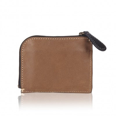 Baldwin Handmade Leather Wallet, Zipped Leather Purse