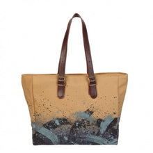 Load image into Gallery viewer, DEKKAN BAG NATURAL AND BLUE
