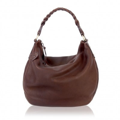 Eldenberry Handmade Leather Shoulder Bag, Leather Tote Bag, Leather Slouchy Hobo Bag