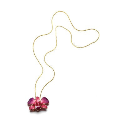 RED ORCHID PENDANT