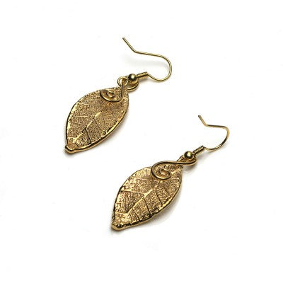 FOREST FILIGREE LEAF EARRINGS
