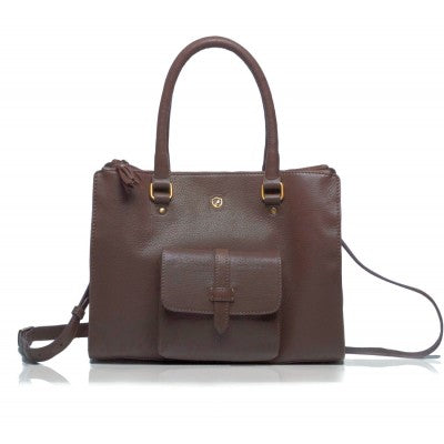 Enid Handmade Leather Tote Cross Body Bag