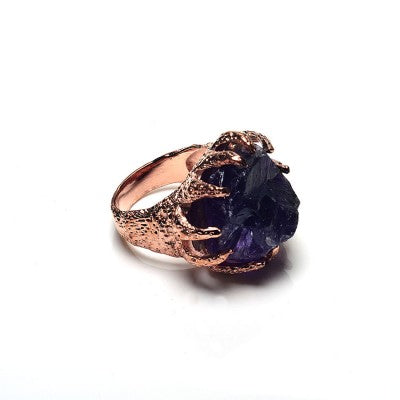 AMETHYST JELLY FISH RING