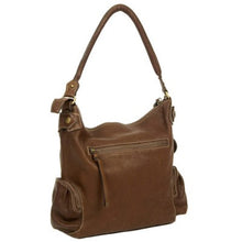 Load image into Gallery viewer, Lenasia Handmade Leather Shoulder Bag. Leather Slouchy Hobo Bag
