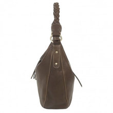 Load image into Gallery viewer, Eldenberry Handmade Leather shoulder Bag, Leather Slouchy Hobo Bag

