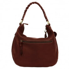 Load image into Gallery viewer, Eldenberry Handmade Leather Shoulder Bag, Leather Tote Bag, Leather Slouchy Hobo Bag
