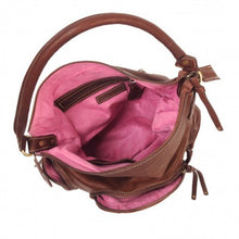 Load image into Gallery viewer, Lenasia Handmade Leather Shoulder Bag. Leather Slouchy Hobo Bag

