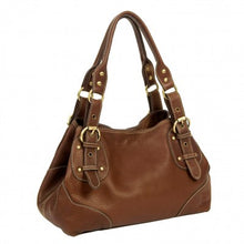 Load image into Gallery viewer, Leones Handmade Leather Tote Bag. Leather Shoulder Bag
