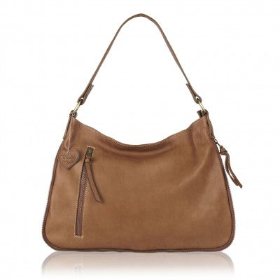 Saville Handmade Leather Shoulder Bag, Slouchy Leather Hobo Bag