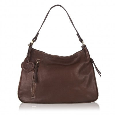 Saville Handmade Leather Shoulder Bag, Slouchy Leather Hobo Bag