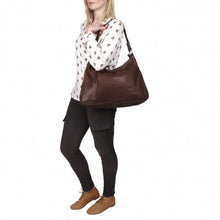 Load image into Gallery viewer, Saville Handmade Leather Shoulder Bag, Slouchy Leather Hobo Bag
