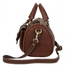 Load image into Gallery viewer, PORTLAND BROWN LEATHER TOTE BAG
