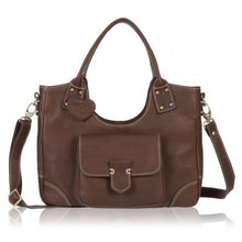 Load image into Gallery viewer, Spruce Handmade Leather Tote Bag, Leather Cross Body Bag
